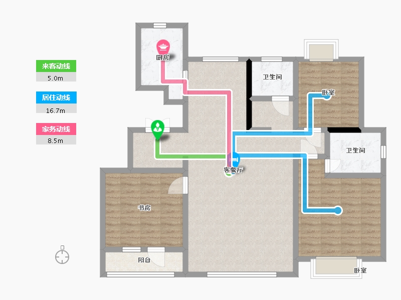 山东省-东营市-胜宏荣域·悦湖湾-112.28-户型库-动静线