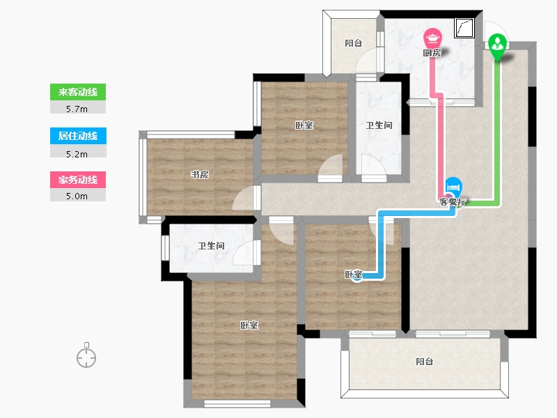 广西壮族自治区-南宁市-彰泰学府-103.77-户型库-动静线