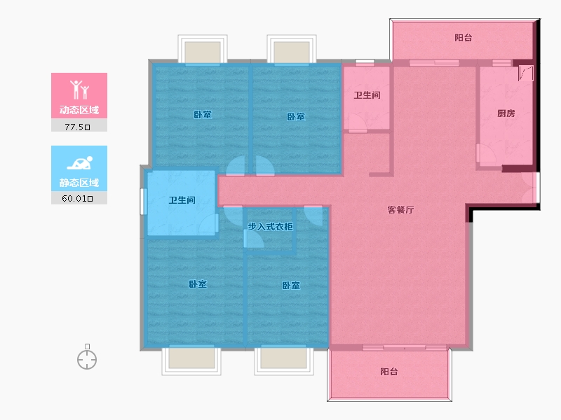 福建省-龙岩市-典金尚成-125.85-户型库-动静分区