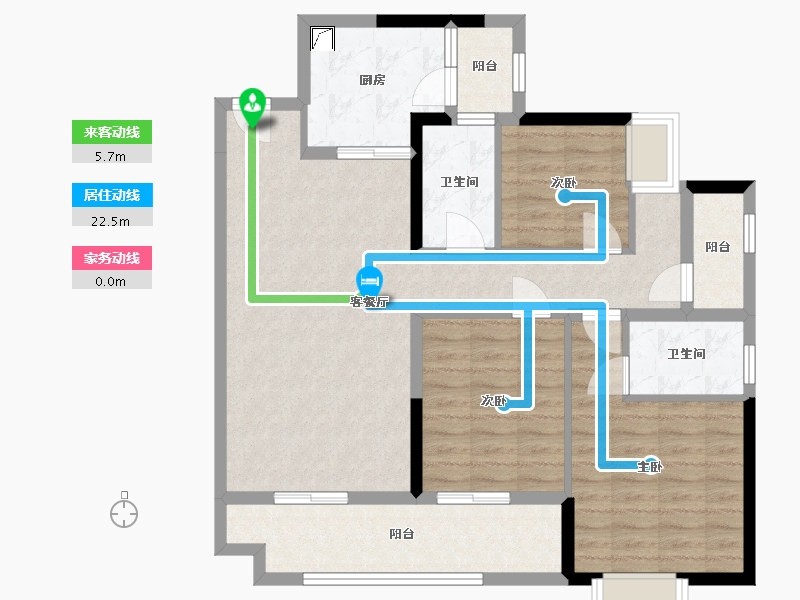 广东省-佛山市-滨江首府-94.97-户型库-动静线