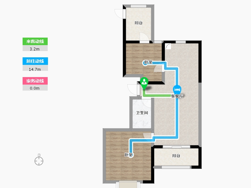 河北省-秦皇岛市-公园里-77.00-户型库-动静线