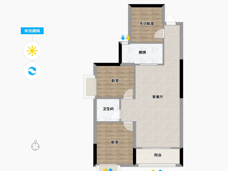 贵州省-贵阳市-优品道-73.10-户型库-采光通风