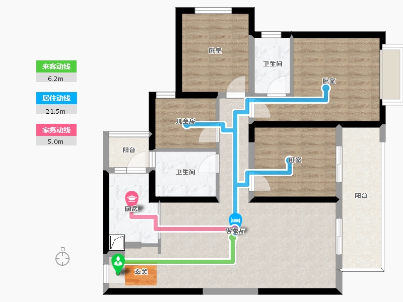 四川省-成都市-中海锦江城云璟-99.04-户型库-动静线