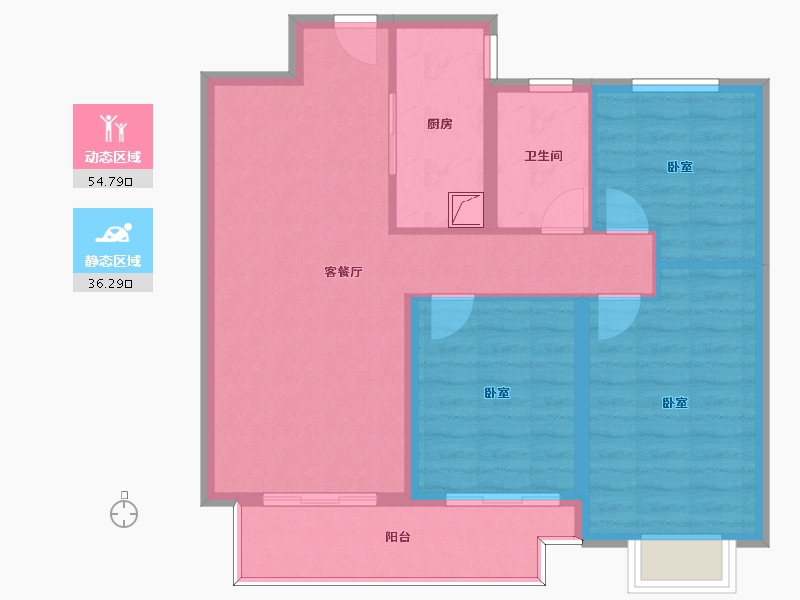 河南省-三门峡市-汉飞世界城-82.00-户型库-动静分区