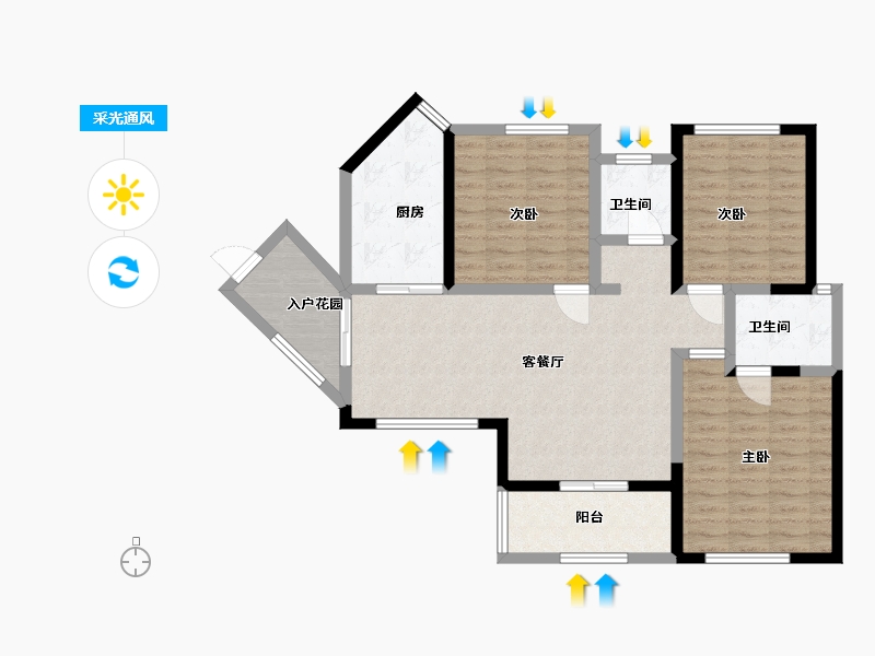 湖北省-十堰市-成邦·华夏公馆-97.10-户型库-采光通风