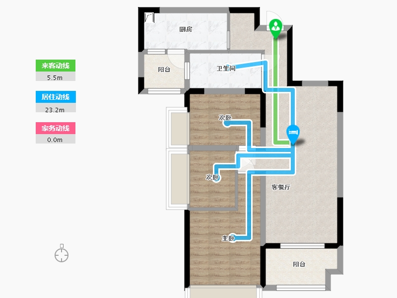 湖北省-襄阳市-海上五月花-76.69-户型库-动静线