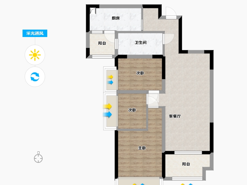 湖北省-襄阳市-海上五月花-76.69-户型库-采光通风