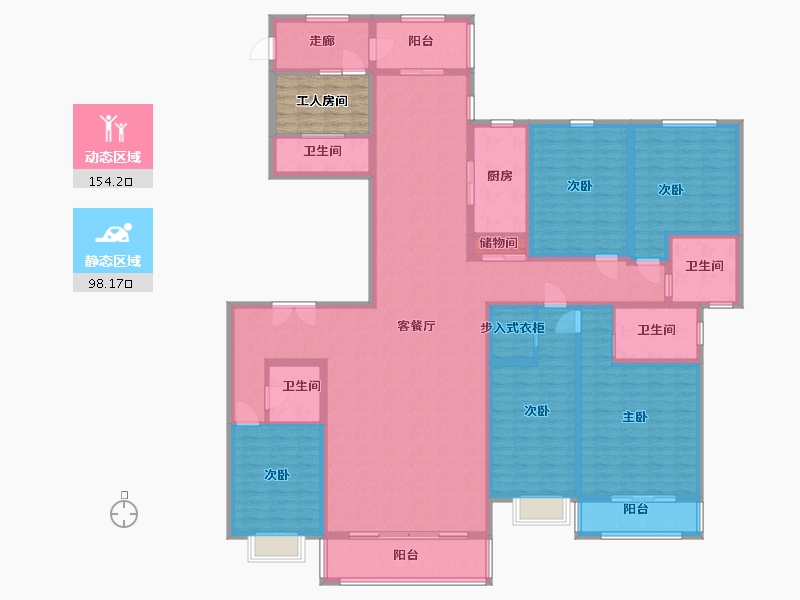 河南省-洛阳市-盛世新天地-234.40-户型库-动静分区