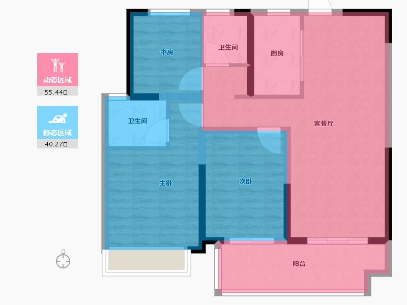 河南省-平顶山市-昌建-85.62-户型库-动静分区