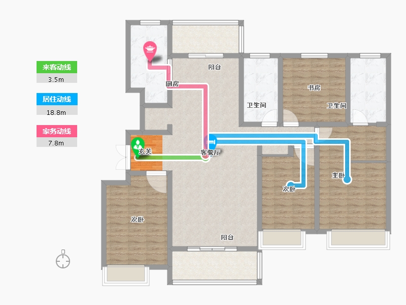 河南省-许昌市-建业桂园-139.00-户型库-动静线