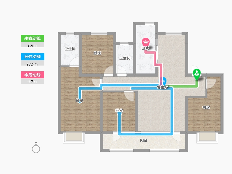 河北省-邢台市-保利茉莉公馆-117.54-户型库-动静线