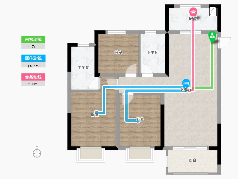 河南省-郑州市-红星天悦-79.00-户型库-动静线