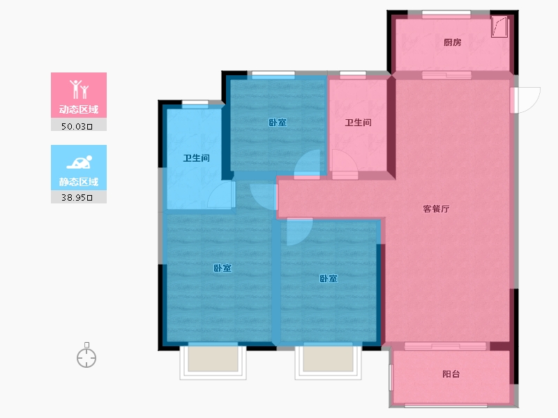 河南省-郑州市-红星天悦-79.00-户型库-动静分区