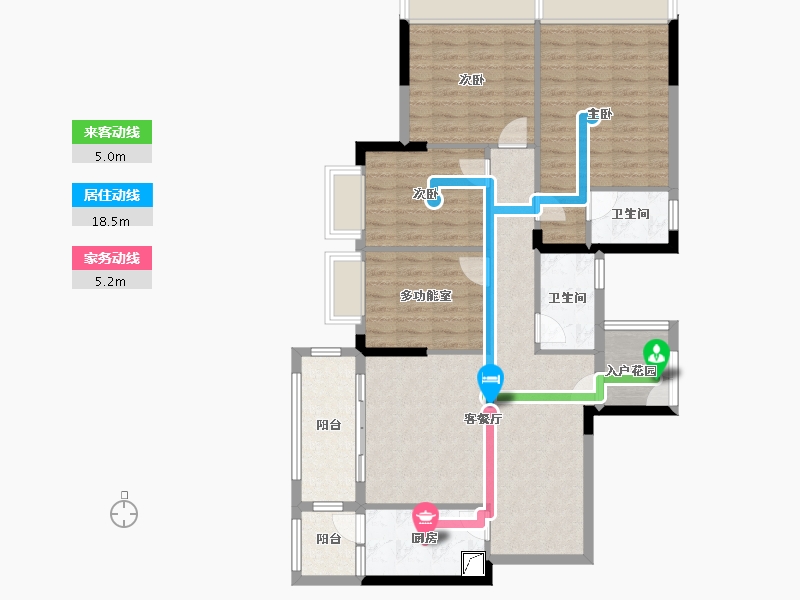 广东省-梅州市-鸿贵园-106.40-户型库-动静线