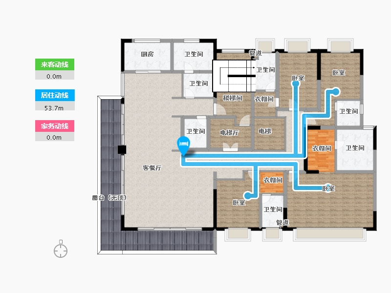 云南省-昆明市-融创九雲府-270.70-户型库-动静线