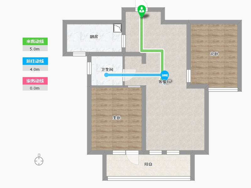 河北省-廊坊市-固安阿尔卡迪亚-67.20-户型库-动静线