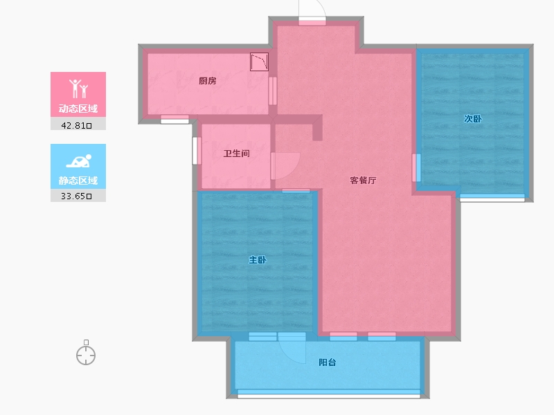 河北省-廊坊市-固安阿尔卡迪亚-67.20-户型库-动静分区