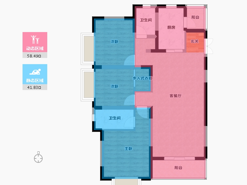 云南省-曲靖市-华厦金源-89.11-户型库-动静分区