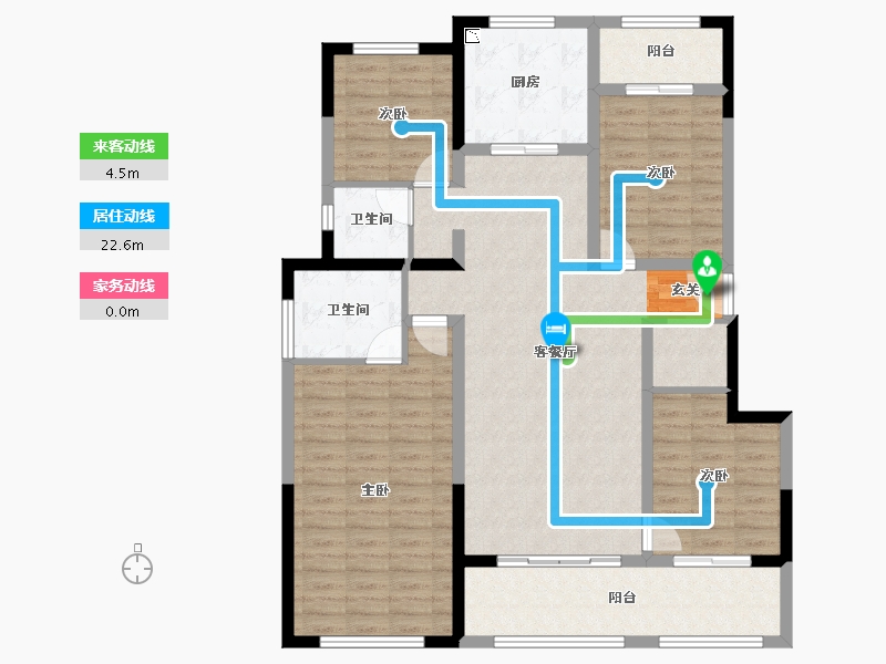 云南省-昆明市-俊发生态半岛滇池俊府-121.12-户型库-动静线