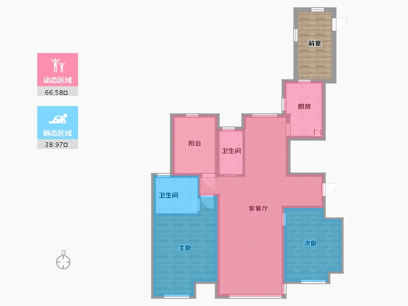 河北省-廊坊市-三湘印象·森林海尚城-102.90-户型库-动静分区