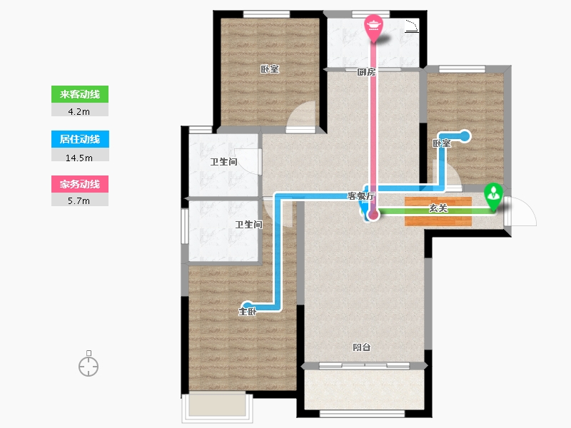 河北省-保定市-华远中国府-105.21-户型库-动静线