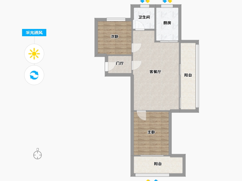 湖北省-武汉市-光谷智慧城-67.49-户型库-采光通风