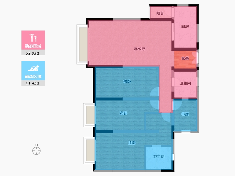 云南省-曲靖市-华厦金源-102.06-户型库-动静分区