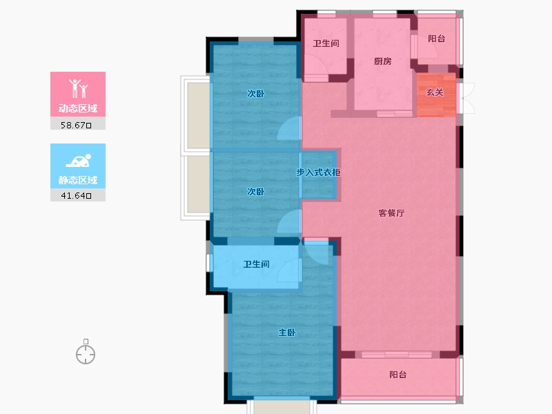 云南省-曲靖市-华厦金源-89.37-户型库-动静分区