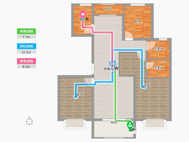 河北省-保定市-中尚泊心湾-105.00-户型库-动静线