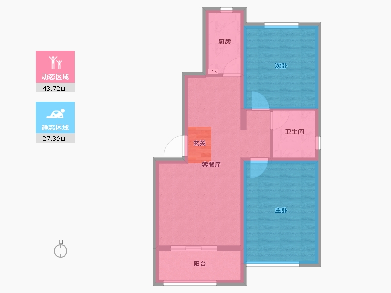 河北省-保定市-阜平新天地-63.06-户型库-动静分区