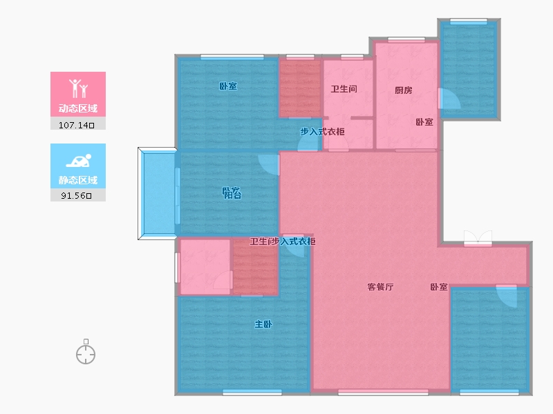 黑龙江省-大庆市-英伦小镇-182.81-户型库-动静分区