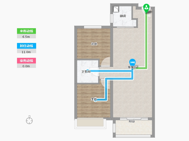 黑龙江省-哈尔滨市-新松·未来ONE-71.00-户型库-动静线