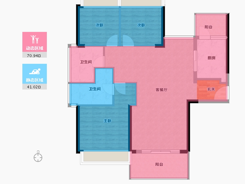 云南省-曲靖市-富源宏发梧桐苑-102.00-户型库-动静分区