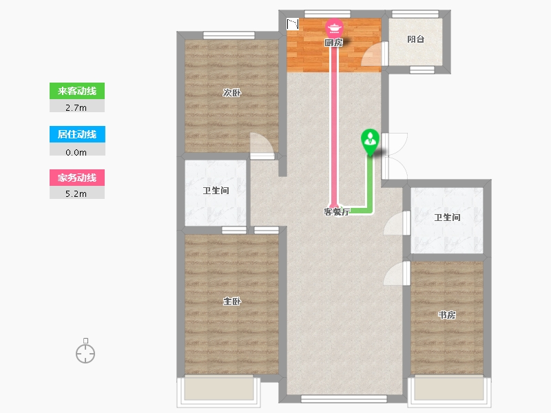 吉林省-白城市-萬象府-91.85-户型库-动静线