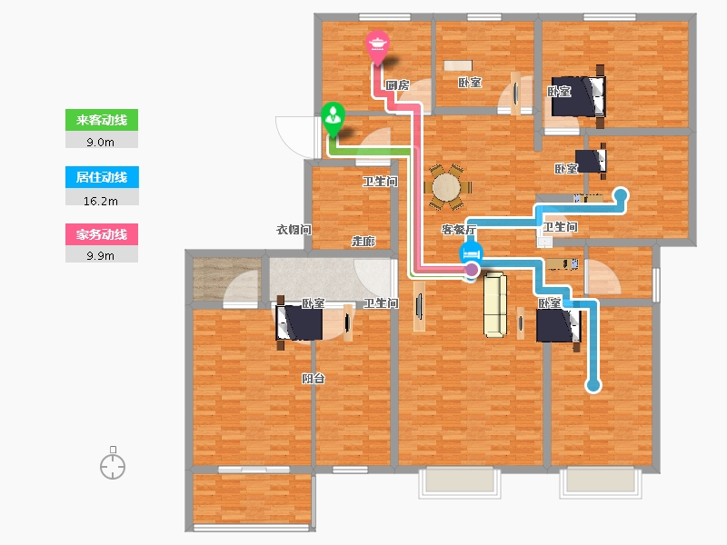 河北省-邯郸市-赵王九筑台-198.00-户型库-动静线