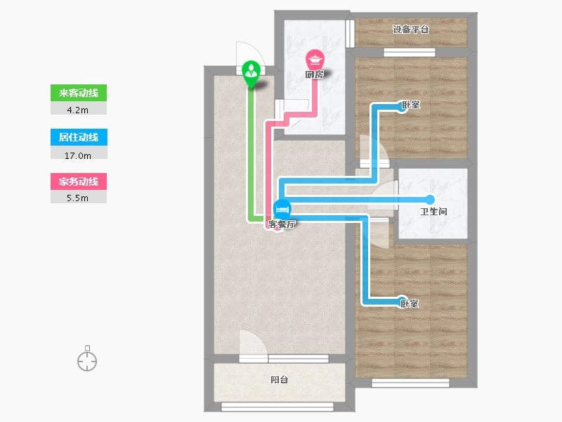 辽宁省-沈阳市-府城名著-61.26-户型库-动静线