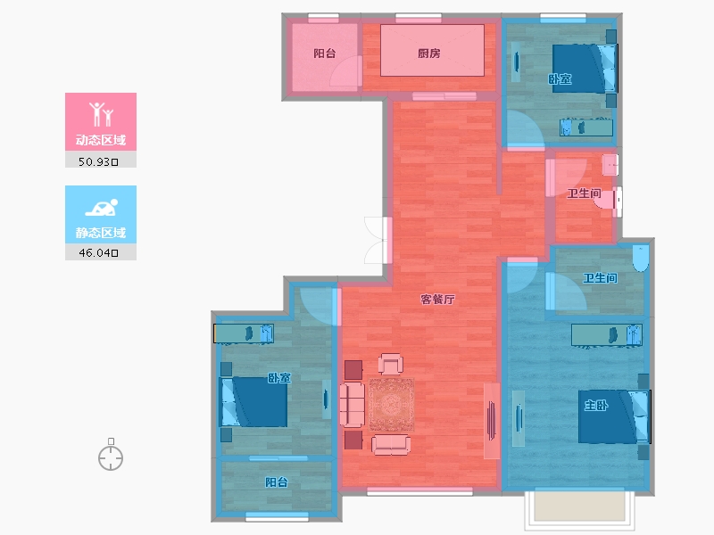 河北省-邯郸市-民生城市主人-86.13-户型库-动静分区