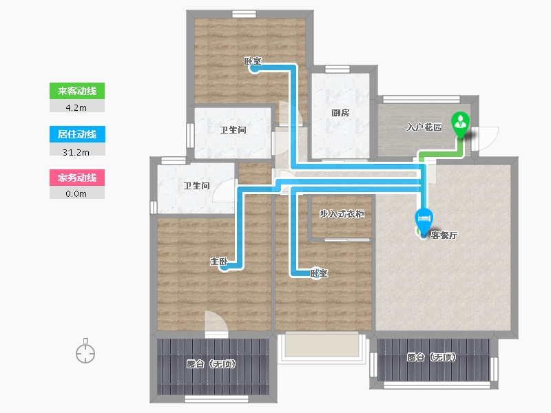 辽宁省-鞍山市-鞍山港中旅汤泉公馆-101.75-户型库-动静线