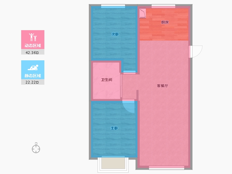 吉林省-白城市-萬象府-57.46-户型库-动静分区