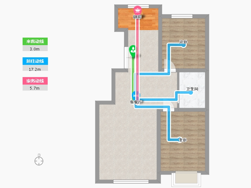 吉林省-白城市-萬象府-68.12-户型库-动静线