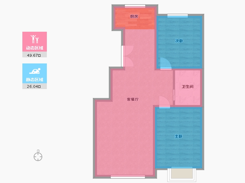 吉林省-白城市-萬象府-68.12-户型库-动静分区