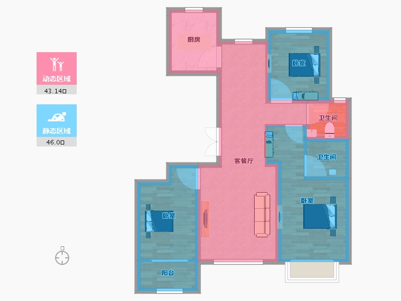 河北省-邯郸市-民生城市主人-78.83-户型库-动静分区