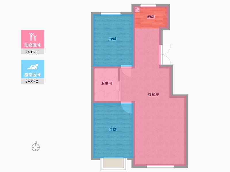 吉林省-白城市-萬象府-61.44-户型库-动静分区