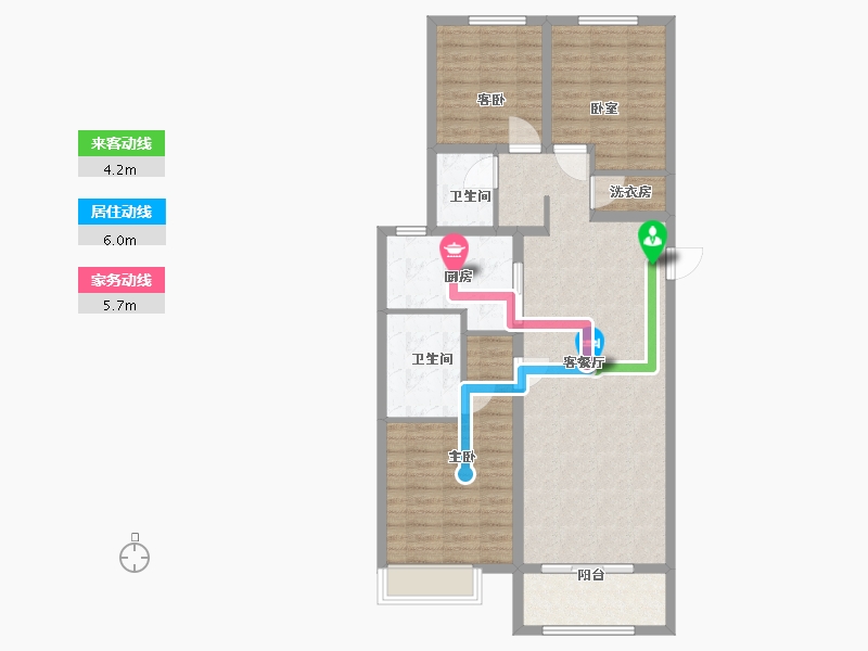 山西省-太原市-保利壹号公馆四期-98.00-户型库-动静线