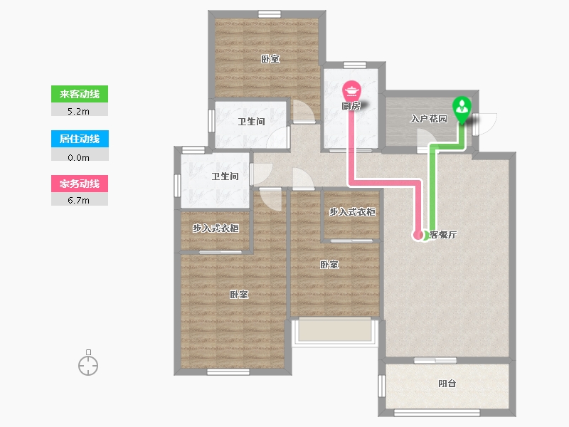 辽宁省-鞍山市-鞍山港中旅汤泉公馆-112.39-户型库-动静线