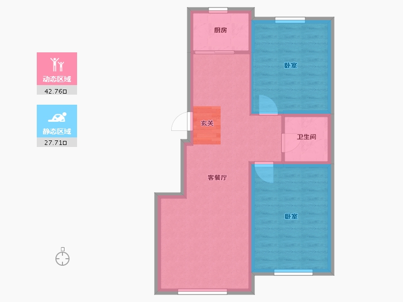 辽宁省-抚顺市-联发香水湾-63.25-户型库-动静分区