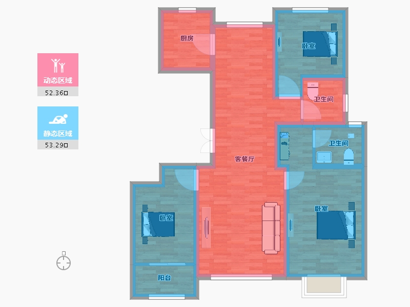 河北省-邯郸市-民生城市主人-93.99-户型库-动静分区