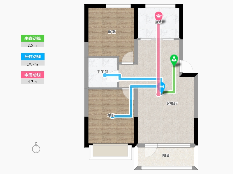 吉林省-四平市-四平金域澜湾-61.94-户型库-动静线