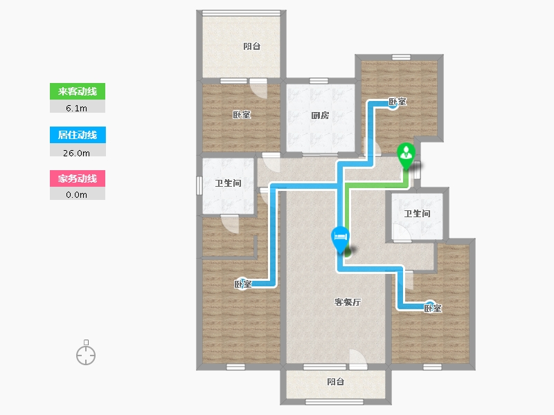 辽宁省-丹东市-永同昌·翡翠壹号-137.49-户型库-动静线