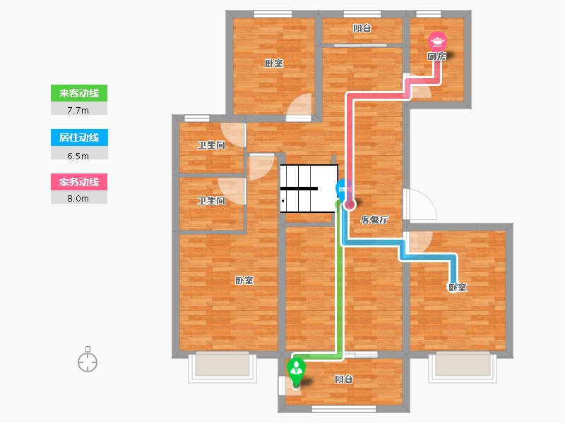 河北省-保定市-中尚泊心湾-105.00-户型库-动静线